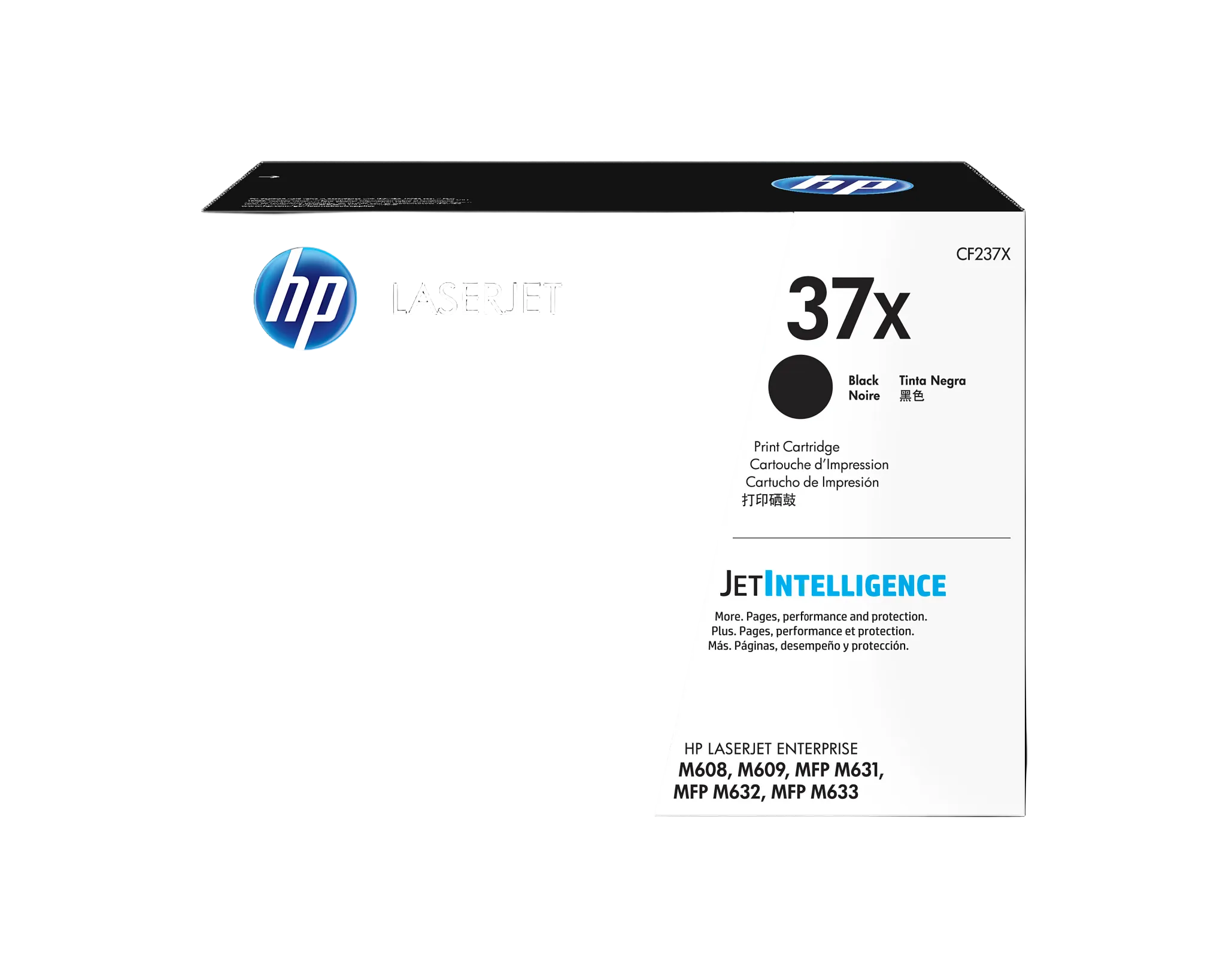 HP 37X (CF237X) Genuine OEM High-Yield Black Toner Cartridge for HP LaserJet M607, M608, M631