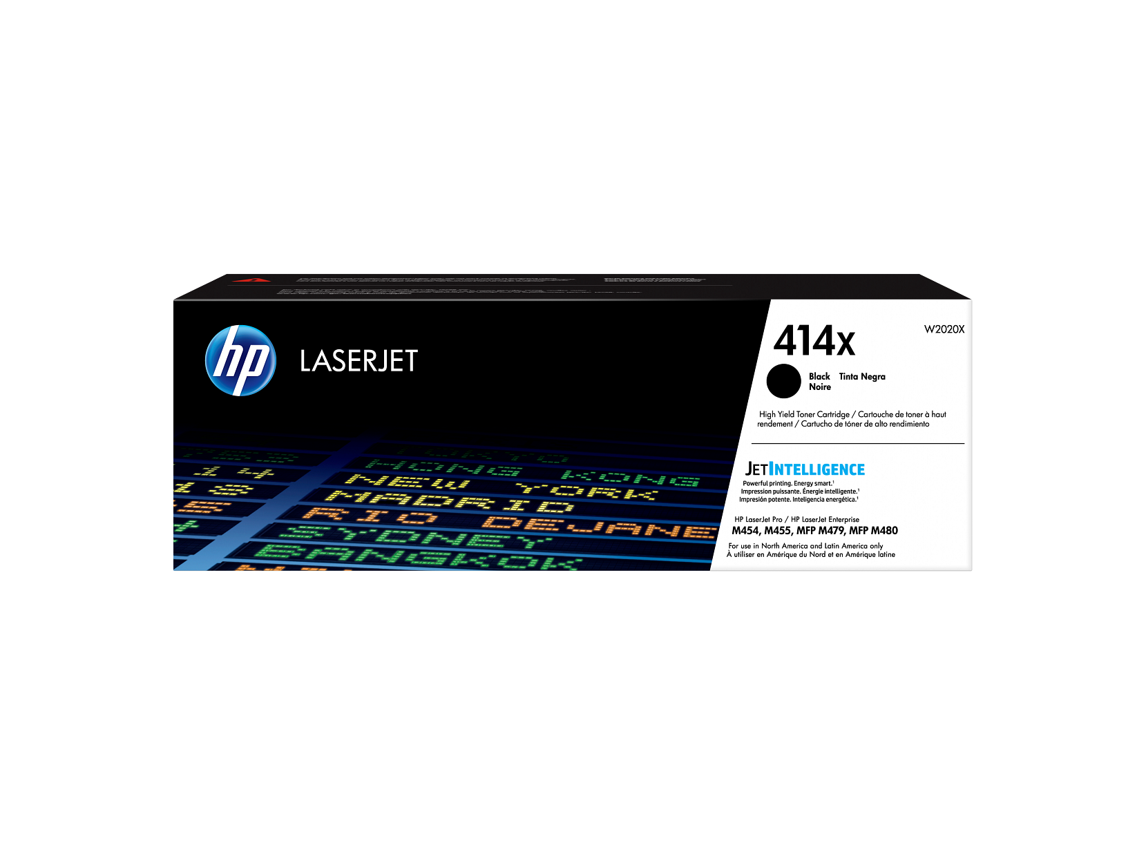 HP 414X (W2020X) High Yield Black Original LaserJet Toner Cartridge – Genuine OEM