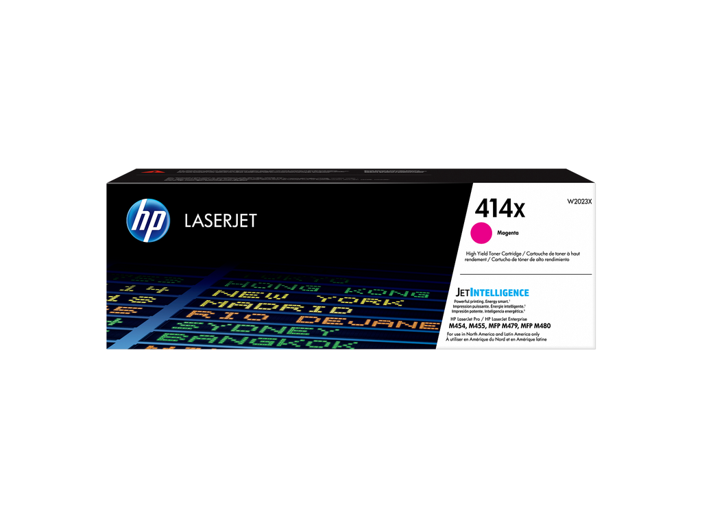 HP 414X (W2023X) High Yield Magenta Original LaserJet Toner Cartridge – Genuine OEM