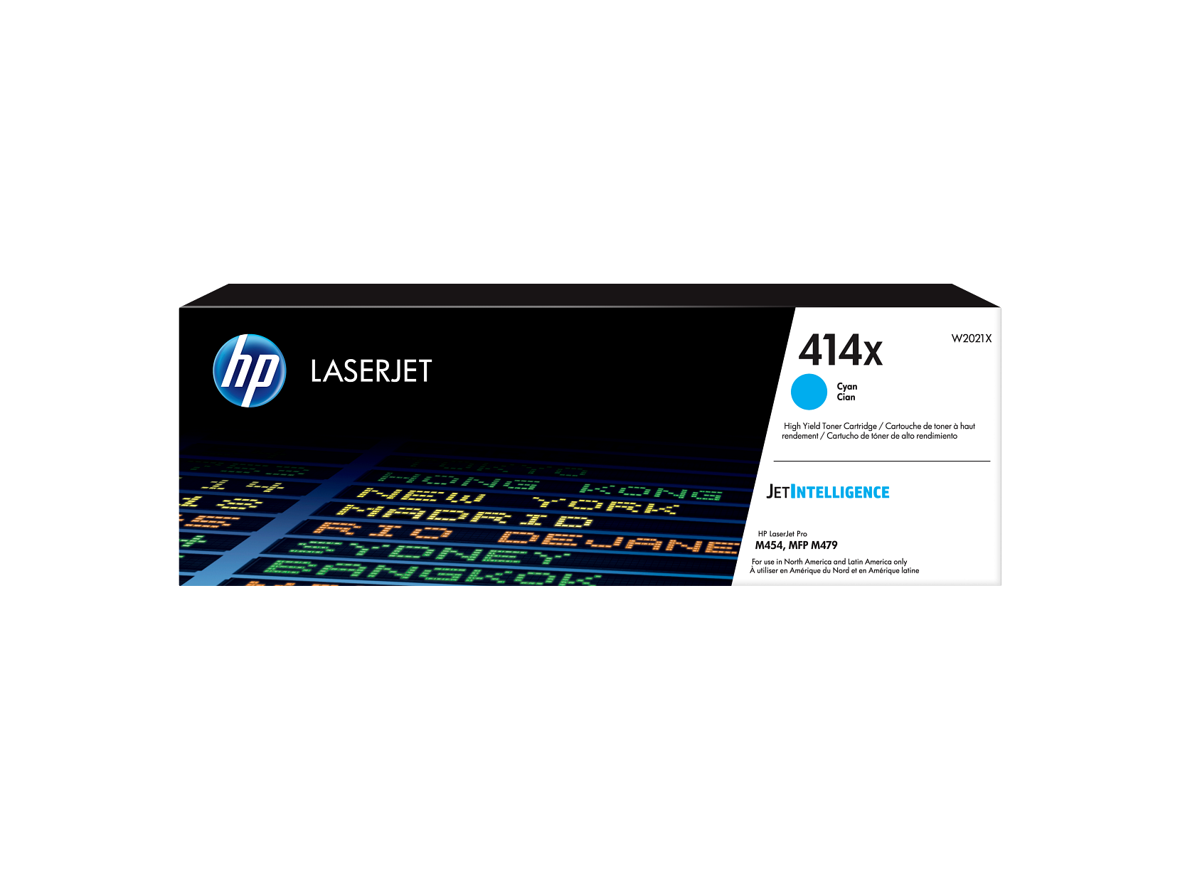 HP 414X (W2021X) High Yield Cyan Original LaserJet Toner Cartridge – Genuine OEM