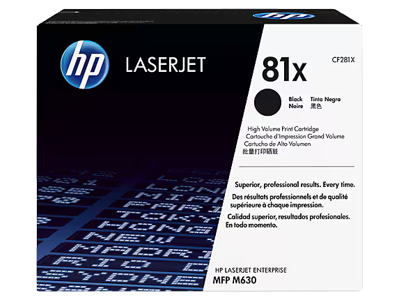 HP 81X (CF281X) High Yield Black Original LaserJet Toner Cartridge – Genuine OEM